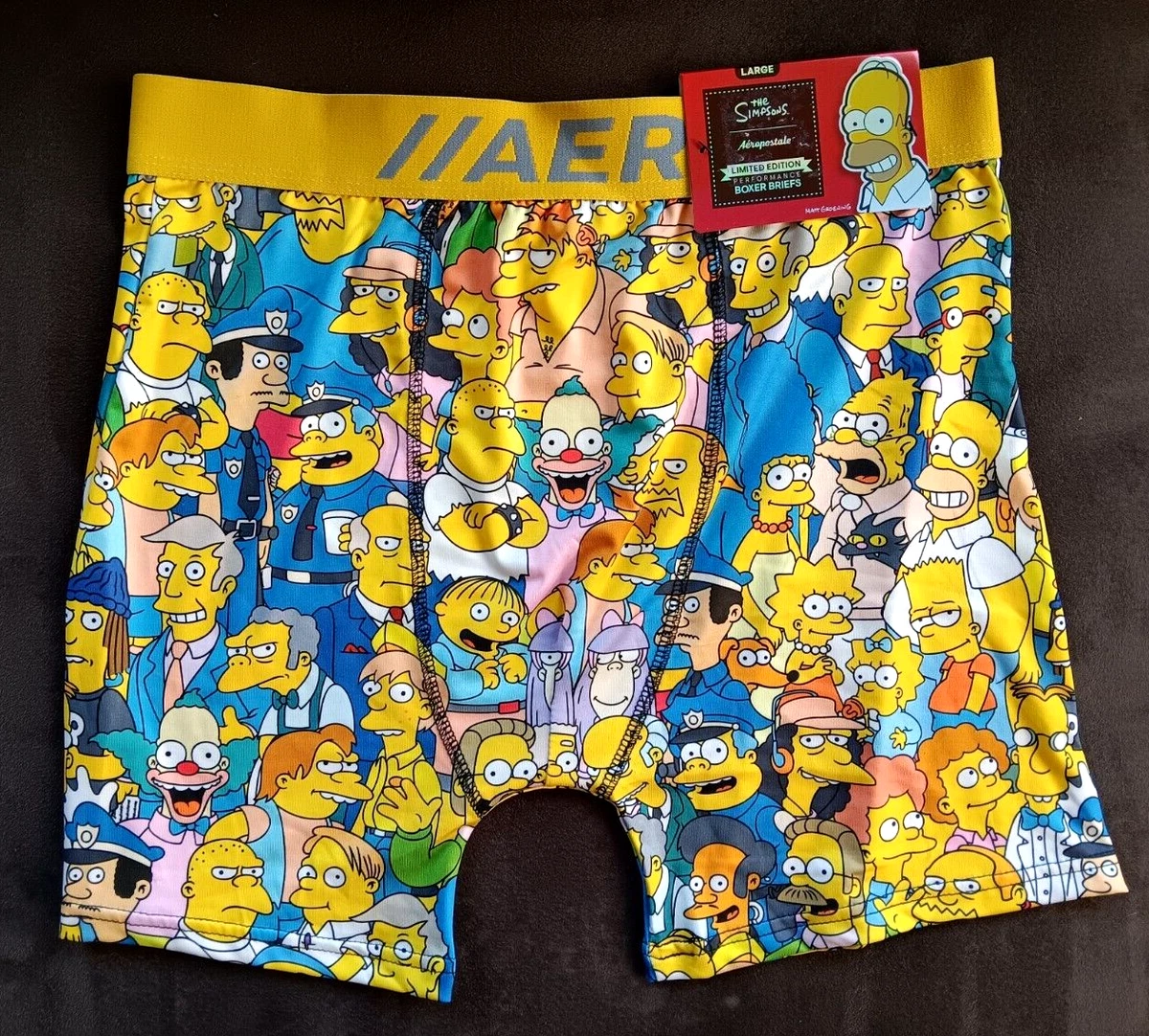 The Simpsons Aeropostale Boxer Briefs Mens Large Underwear Limited