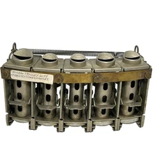 Vintage Johnson Fare Box Bus Trolley Taxi 5 Barrel Coin Changer Chicago Trolly