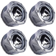 Fuel Wheels Chrome Custom Wheel Center Caps 1003-48 4 Caps New Snap In