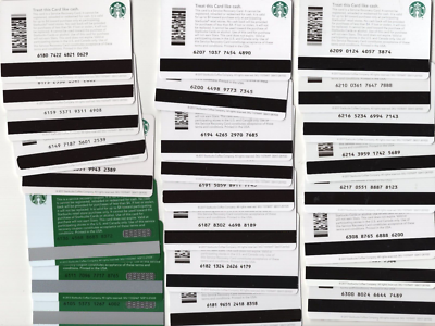 24 different ☕️ Starbucks☕️ Gift Card 