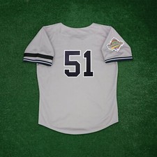 Bernie Williams 1996 New York Yankees Cooperstown Men's Grey World Series Jersey