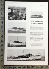 1934 MOTORBOAT CABIN CRUISER GREY GULL NANCY WHISTLER MEDORA INSERT PHOTO 30480