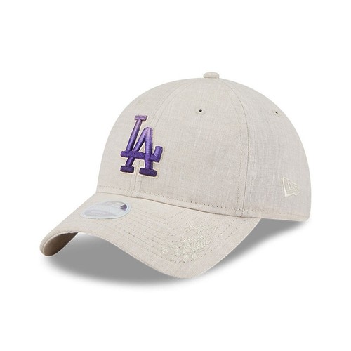 New Era Women's 9TWENTY Floral Visor Los Angeles Dodgers Linen Beige 14542007