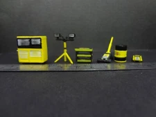 1:64 Scale PENNZOIL Shop Tools - Garage equipment - Diorama Accessories 6 pcs
