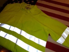 WOW 30%OFF UNIFIRST HI VIS CLASS 3 REFLECTIVE WORK SHIRT.