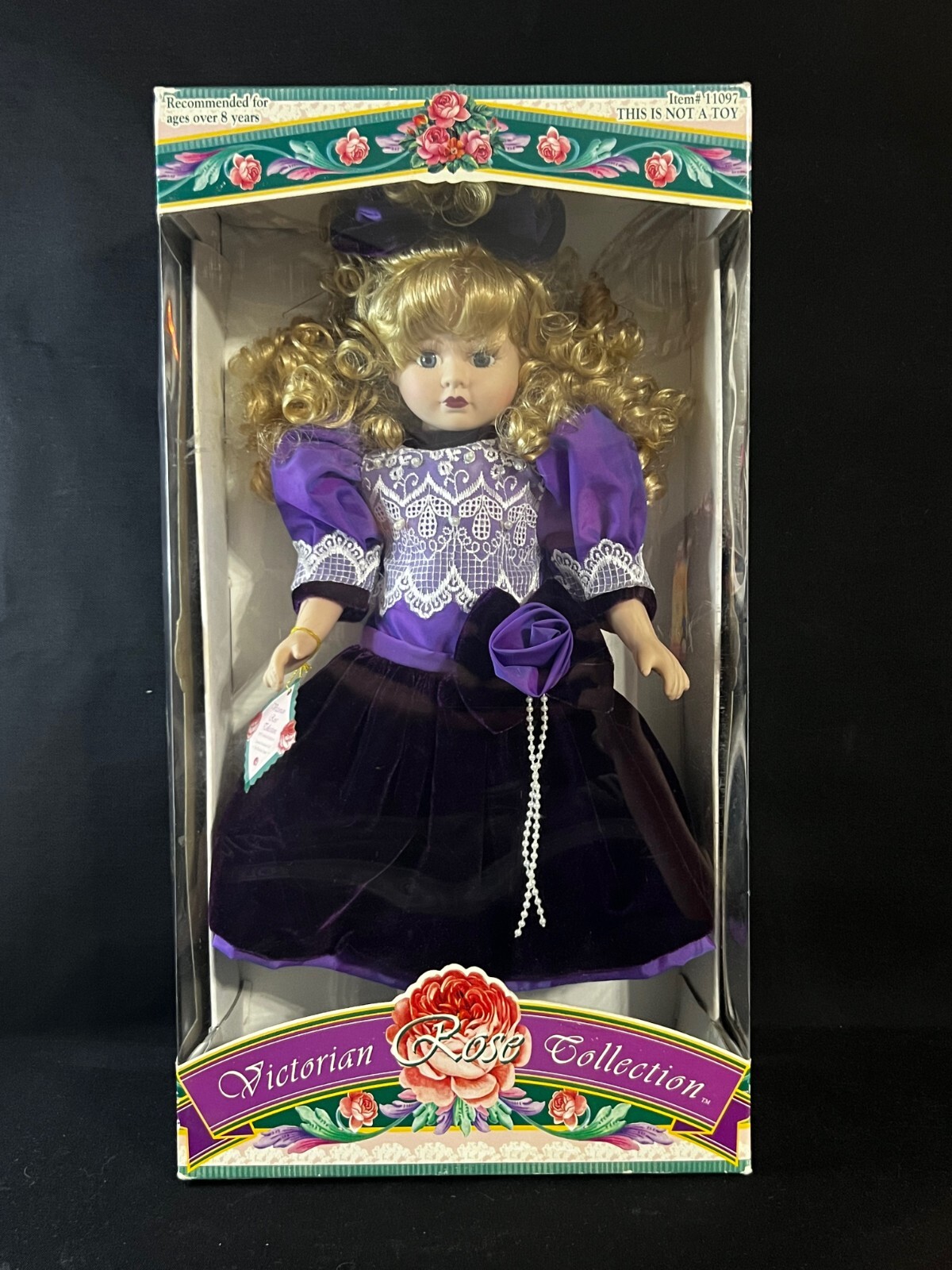 Brass Key, Victorian Rose Collection, Genuine Porcelain Doll, Melissa