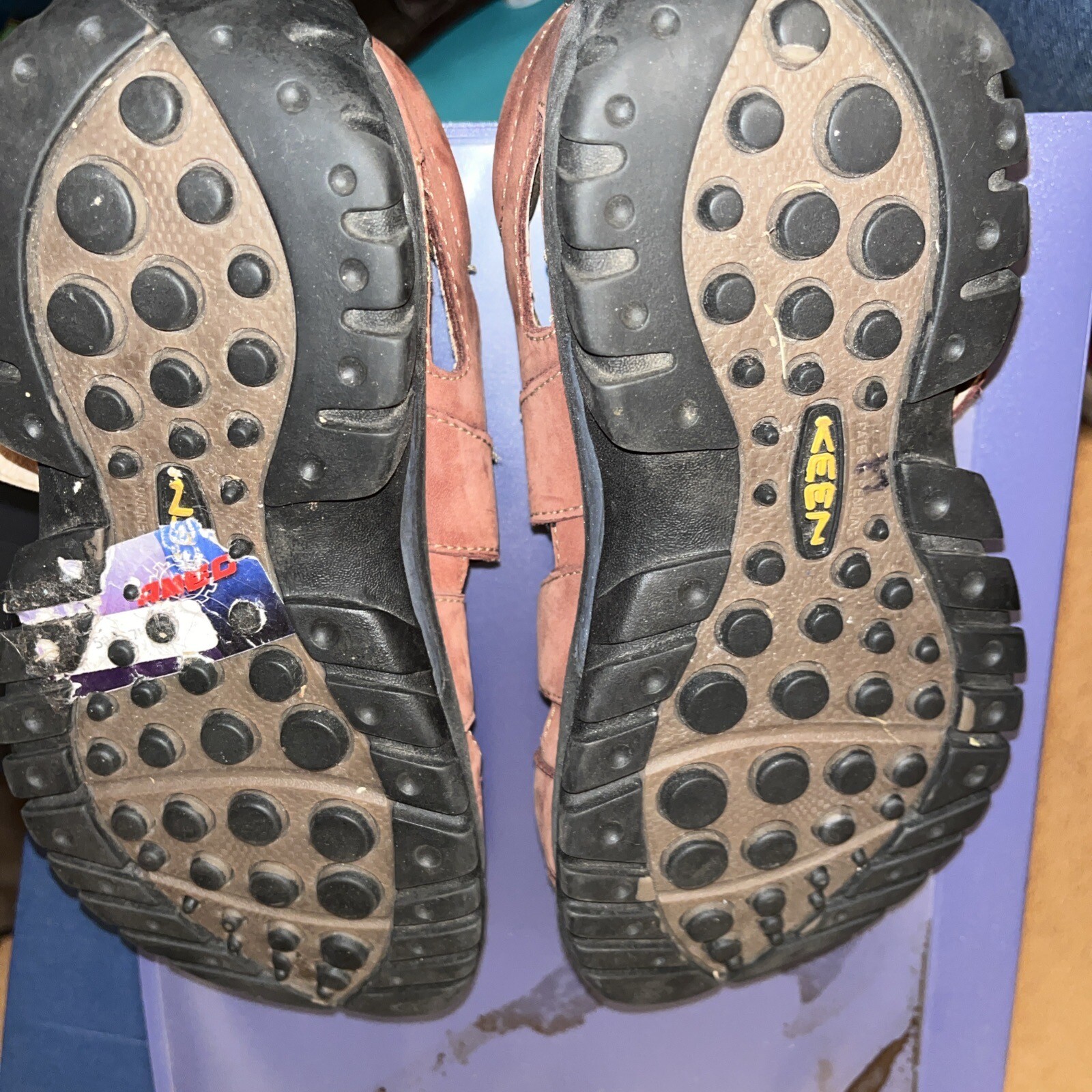 Scarpe donna Keen taglia 7 5 nere marroni impermeabili sandali trekking blu usate