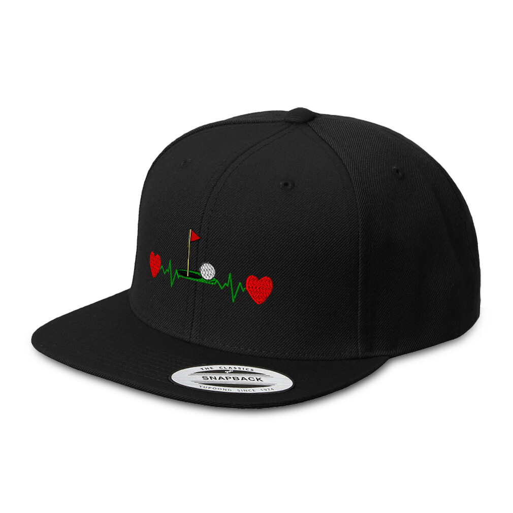 Flat Bill Trucker Hat Sports Lifeline Golf Olympics Acrylic