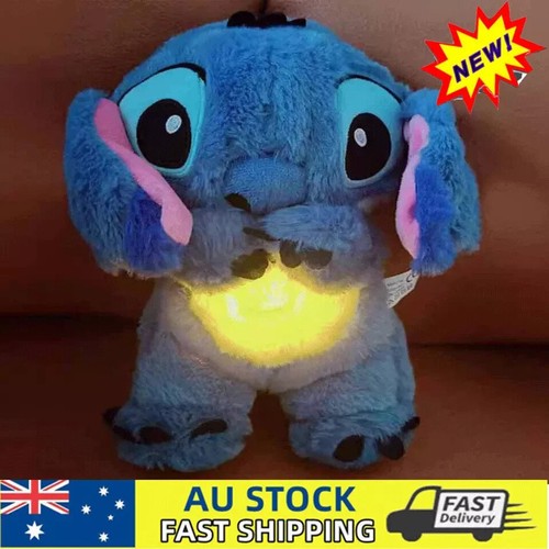 Stitch Breathing Musical Soothing Doll Sleep Toys Anxiety Relief Plush Toy Gift - Picture 2 of 3