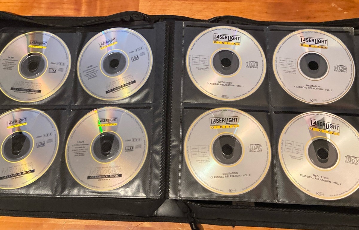 CD DVD Disc Zippered Binder 29 Classical, Soundscape, Meditation