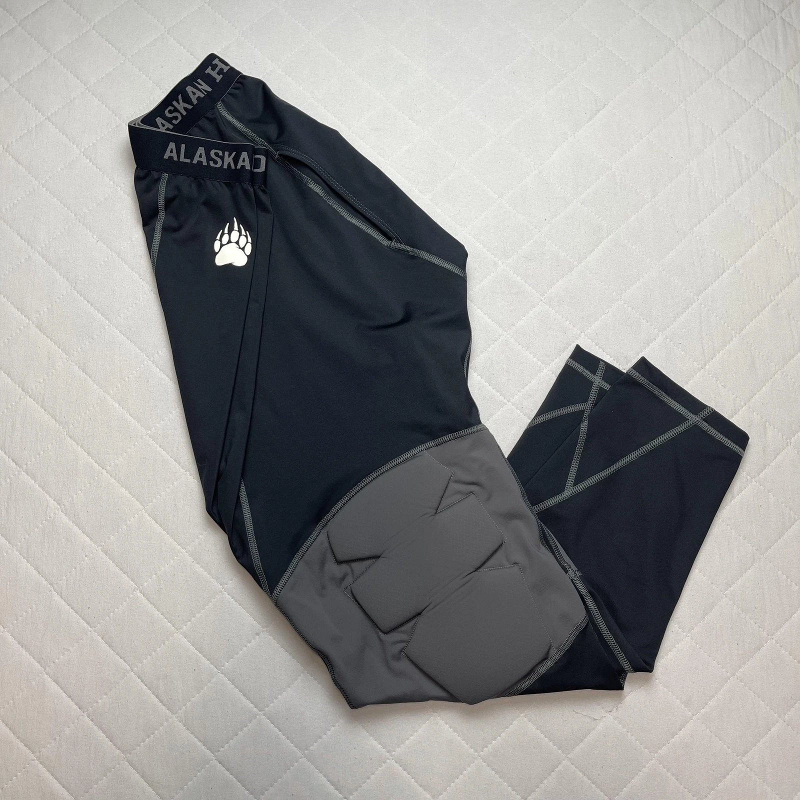 Duluth Trading Co Leggings Mens 3XL Black Alaskan Hardgear Padded Compression