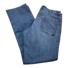 5.11 Tactical Defender Flex Straight Med Wash Blue Jeans 34x32 74477-586 EUC