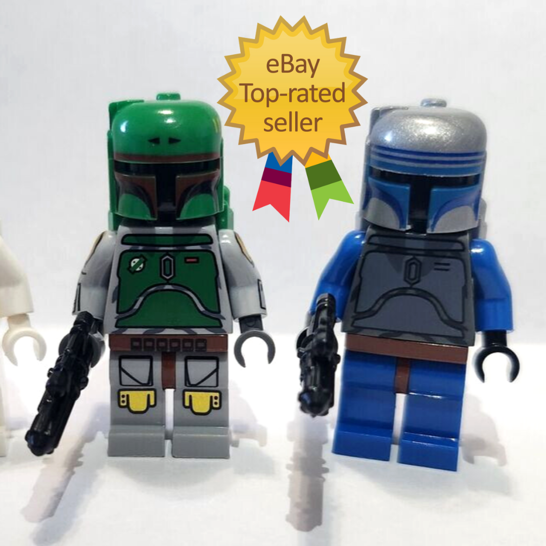 Custom Lego Cloud City Boba Fett, Jango Fett Blasters