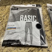 ColdPruf Men's Base Layer Pants Black, Dual Layer Medium(32-34) Men’s Pants New