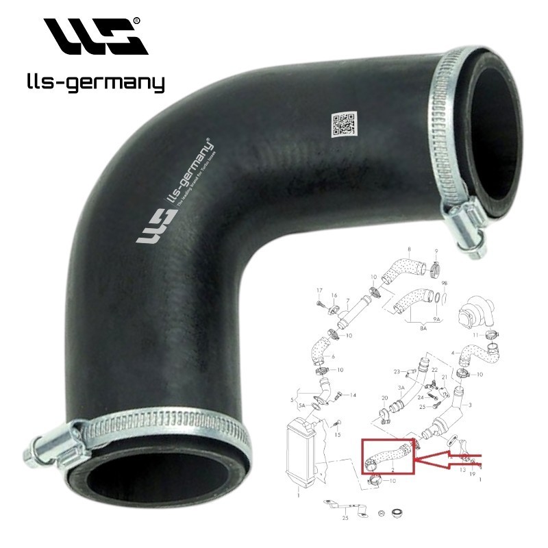 Pressure Hose For Skoda Fabia Roomster 1.4 TDI 6Q0145832J-6Q0145832G