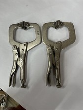 2 PETERSEN DeWITT 6SP SWIVEL HEAD VISE GRIP LOCKING PLIERS USA BIN FREE SHIPPI