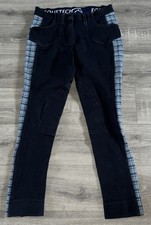 Equetech Reithose Reithose blau gemustert Gr. 28 (C5) 