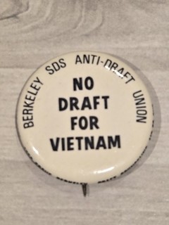 Pin de botón Pinback de colección sin borrador para Vietnam Berkley SDS anti borrador Unión