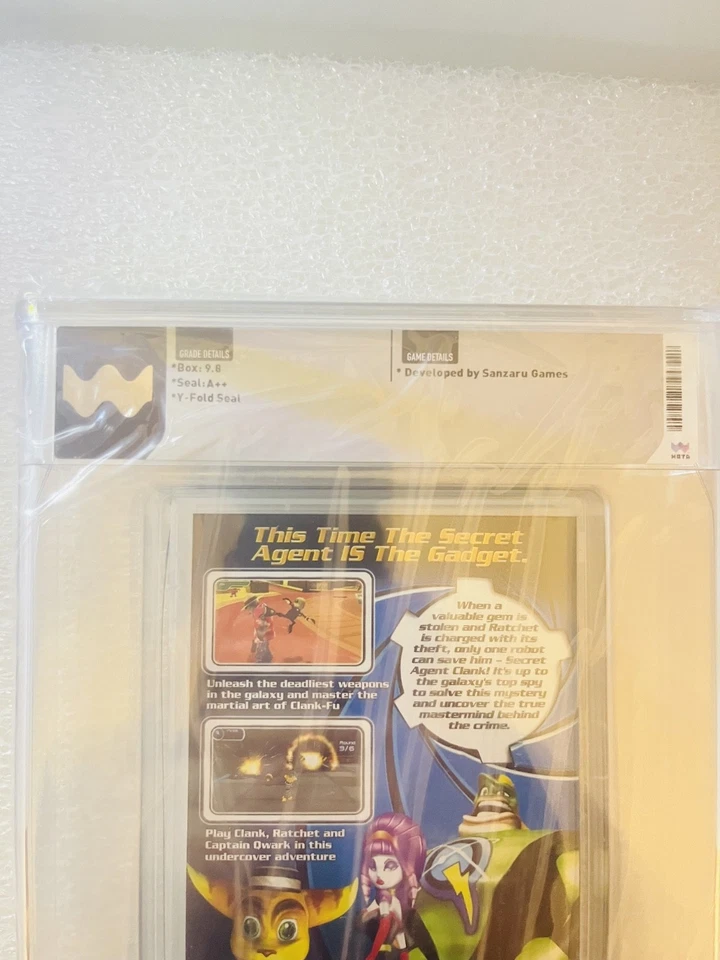 Secret Agent Clank PSP, 2008 USA WATA graded 9.8 A++ Sealed Y-Fold - Image 4 of 4