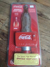 Vintage Coca-Cola Coke Bottle Space Age Marvel Sparkle Night Light 90s Free Ship