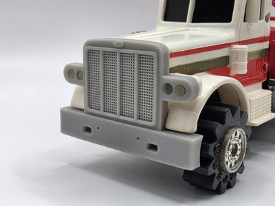 Schaper Stomper Custom 3D resin printed Semi Peterbilt Grill Light Globe