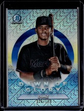 2020 Bowman Chrome #DG-11 Lewin Diaz Dawn of Glory Mojo Refractor Blue #/150