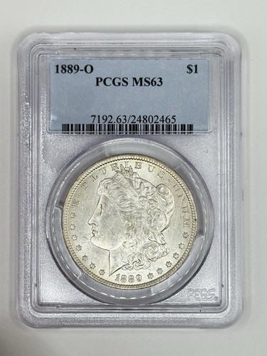 1889-O Morgan Silver Dollar $1 PCGS MS 63 White Coin