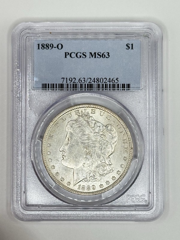 1889-O Morgan Silver Dollar $1 PCGS MS 63 White Coin