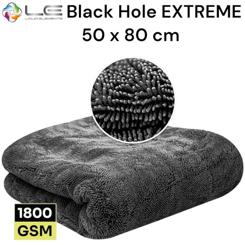 Panno Asciuga Liquid Elements Black Hole EXTREME XL 50x80 cm 1800 GSM - Foto 1 di 1