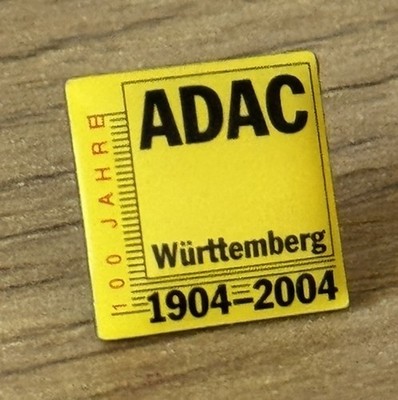 Advertising Sticker ADAC Württemberg 100 Years 1904 - 2004 Automobile Club