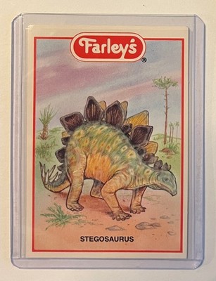 1993 Farley Candy Co. Stegosaurus Glow-in-the-Dark Dinosaur Trading Card