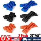 2PCS PP Off-road Traction Boards 4WD Recovery Track Mats for Mud Snow Sand