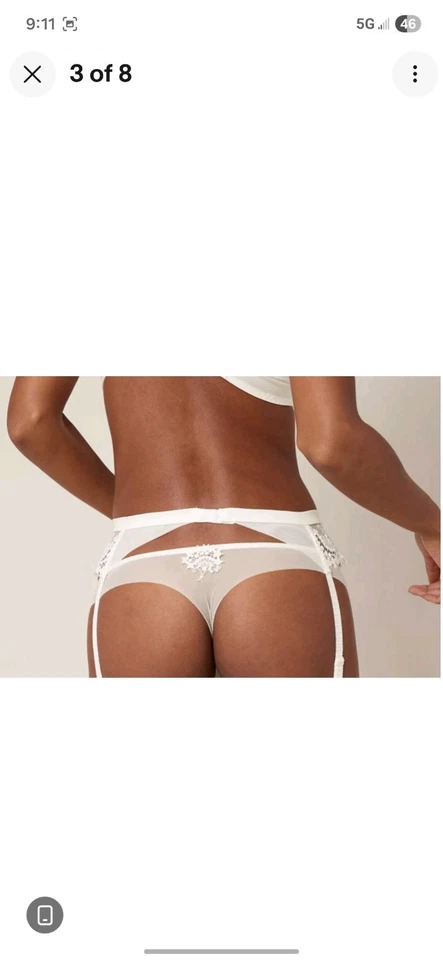 Simone Perele 愿望吊袜带 EU 3 (M) 象牙色 蕾丝 豪华内衣 — 第 3/4 张图片