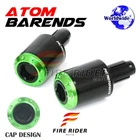 ATOM Bar Ends Sliders Plugs For Kawasaki ZX-10R Ninja 06-25 18 19 20 21 22 23 24