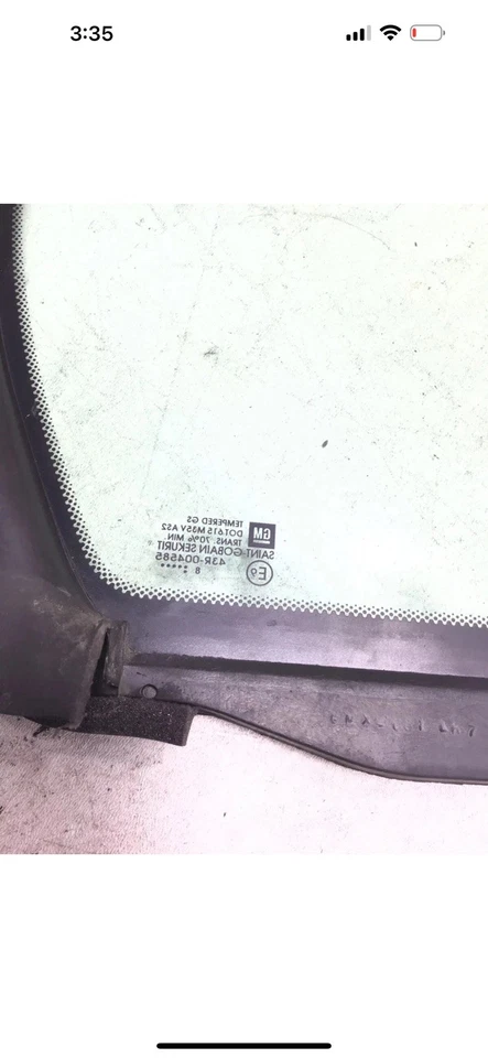 Chevy Cobalto 2005-2010 puerta trasera izquierda ventilación cristal ++ Foto 3 de 3