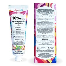 10 Nano Hydroxyapatite Toothpaste Fluoride Free , Whitening , Supports Enam...