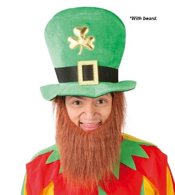 St Patricks Day Kobold Mütze mit Bart