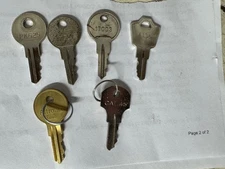 6 Fire alarm Panel keys CAT 45 A135 17003 17021 PK625 E005 Tech Key pull Station