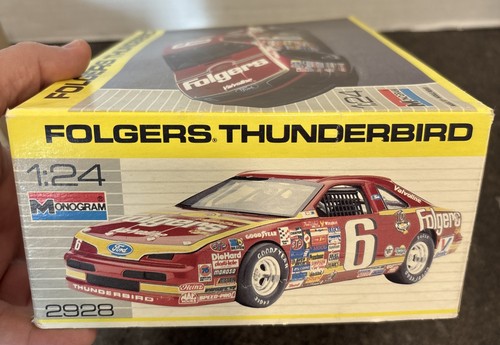 Monograma #6 Mark Martin Folgers Thunderbird 1:24 Modelo Kit #2928 Caja Abierta 1990🔥 - Imagen 12 de 23