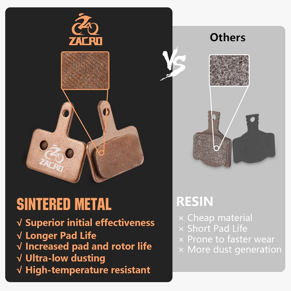 Pastillas de freno de disco para bicicleta ajuste semimetálico Shimano Tektro TRP MTB E-Bike repuesto Foto 3 de 4