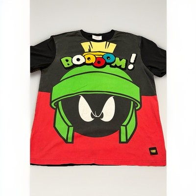 Looney Tunes Marvin The Martian BOOOOM Graphic T Shirt Mens M Y2K Streetwear
