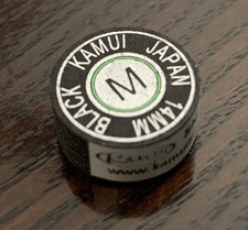 KAMUI Black MEDIUM Laminated Billiard CUE TIP - 1 pc
