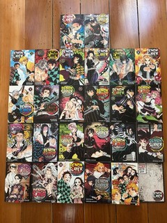 Demon Slayer: Kimetsu No Yaiba Full Manga Set 1 23 Add on Books