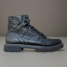 Stivali Supra Muska 001 Skytop Uomo 9,5 Pelle Nera Stringati Skater Alto