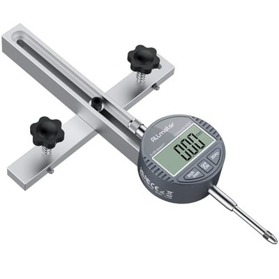Digital Table Saw Alignment Gauge,Straight 0~1 inch straight through Silver