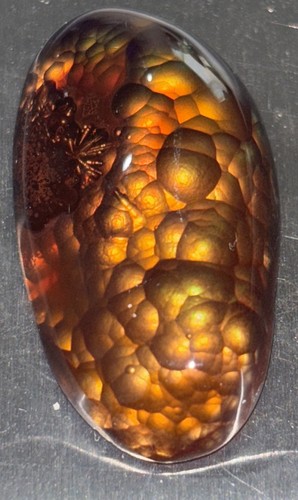 Hochwertiger polierter Feuerachat 6,2 Gramm Cabochon - Bild 8 von 9