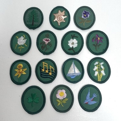 Lot of 14 Girl Scouts Patches / Scout Merit Badges - Unused