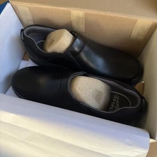 Dansko Women's Neci Leather Work Shoe, Black, Women's Size EU 36 (US 5.5-6)