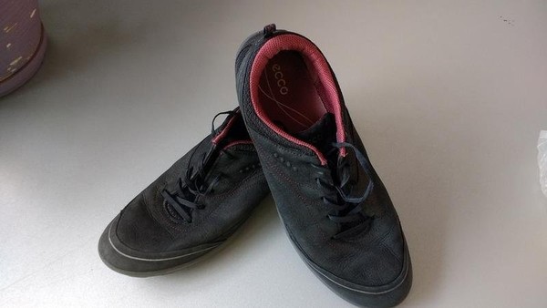 Women Ecco Heels Black Nubuck 39