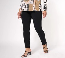 SusanGraver Weekend Premium Stretch Ava Slim Ankle Pants,Black Reg. 3X A605784